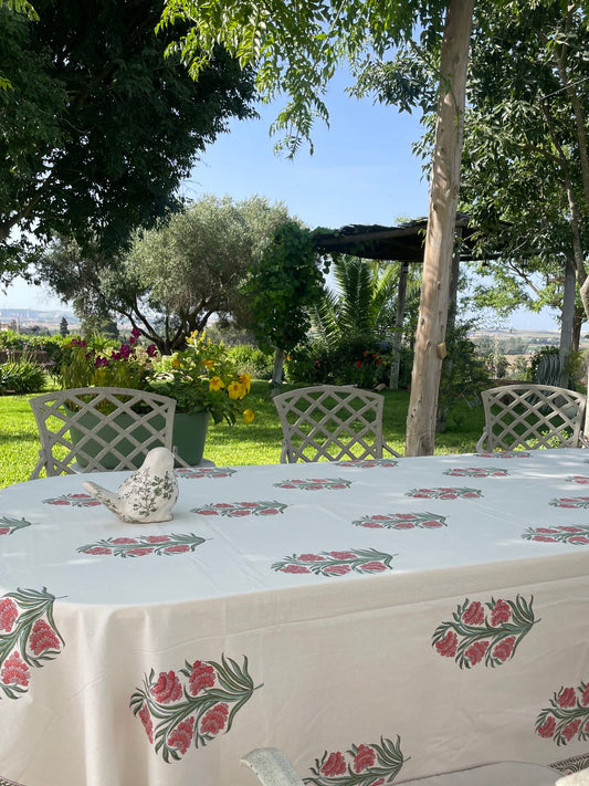 Mantel CHAMELEE ROSA 140x230 6 servilletas