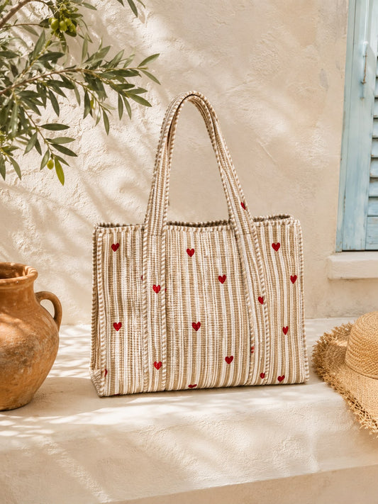 Bolso corazones 40x40x12